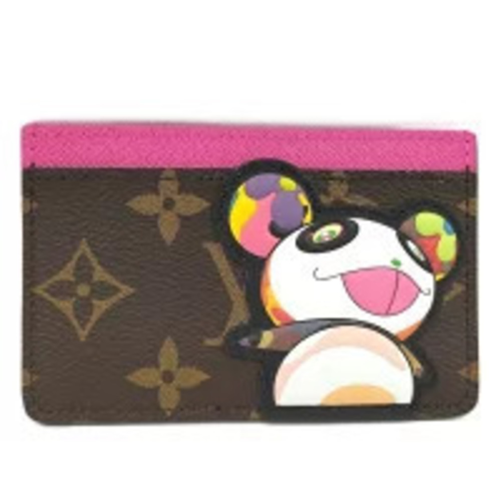 LOUIS VUITTON Portecarte Card Case Wallet Monogram Takashi Murakami